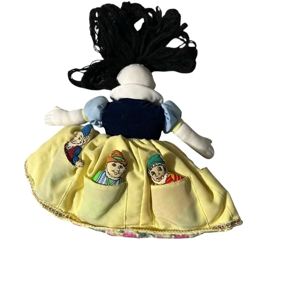 Almas Designs Snow White Dwarfs /Witch Flip Doll Comes With 5 Plush Dwarfs